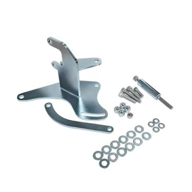 Imagem de Suporte de compressor A/C, kit de suporte de montagem de ar condicionado serve para bloco pequeno Chevy montagem superior lateral do passageiro SBC bomba de água curta SWP