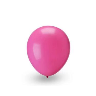 Imagem de Balão Liso Rosa Forte 05 Polegadas - 50 Unidades - no-brand