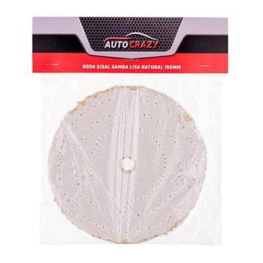 Imagem de Boina Sisal Samba Lisa Natural 7,5" - Auto Crazy para Polimento de Met