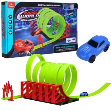 Imagem de Brinquedo Pista de Carrinho Infantil Super Looping Com Carrinho - Cast