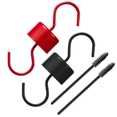 Imagem de 2 peças fosso de formigas para alimentadores de beija-flor, fosso grande de metal, protetor de formigas para alimentadores de beija-flor, ganchos de acessórios para alimentador de pássaros com 2 peças