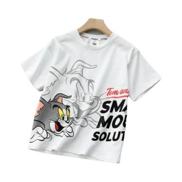 Imagem de Camiseta De Desenho Animado Mickey Mouse Manga Curta Moda Verão Respir