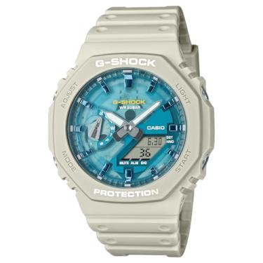 Imagem de Casio Relógio octogonal G-Shock Oasis Collection bege azul GA2100AS-5A