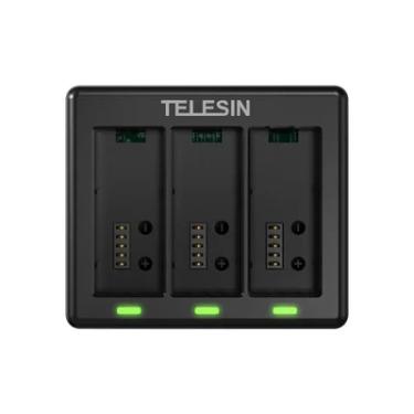 Imagem de Carregador Triplo Para Gopro Hero 13 Black - Telesin