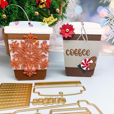 Imagem de Alinacutle Caixa de petisco de Natal, corte de metal, matrizes douradas para embalagem de presentes, artesanato de papel feito à mão, faça você mesmo, festival de aniversário, celebrar recipiente de