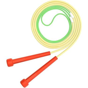 Imagem de Salto de velocidade de treino de corda de pular para exercícios aeróbicos como treinamento de velocidade, treinamento de resistência e academia de ginástica - design de dois estágios vermelho