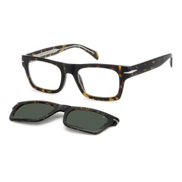 Imagem de Armação de Óculos Clip On David Beckham DB 7129/Cs 086 - Marrom 51