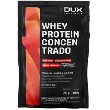 Imagem de Whey Protein 100% Concentrado Sache 30g Sabor Morango -Dux Human Health-Dux Nutrition