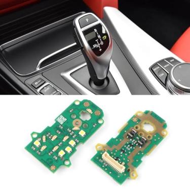 Imagem de Jaronx Compatível com placa de circuito de câmbio BMW para 3'F30 F34 GT/4'F36/5'F10/6'F06/7'F01 F02/X3 F25/X4 F26/X5 F15/X6 F16, botão de mudança de marchas LED Crcuit Board Chip Substituição para BMW