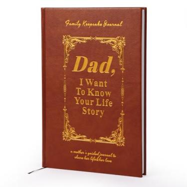 Imagem de ERYEE Dad, I Want to Know Your Life Story Book, A Fathers Guided Journal Meaningful Fathers Journal for Dad Great Gift for anniversary,Hardback, Wrapped,Ribbon Bookmark. (Dad)
