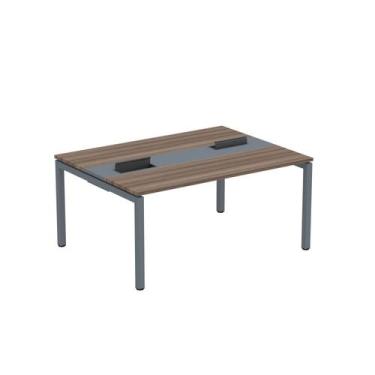 Imagem de Estação de Trabalho Mesa Plataforma Escritório Dupla para 2 Pessoas co