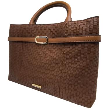 Imagem de Bolsa Feminina Moderna Detalhe Fivela Alça Removível Chenson