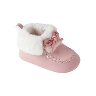 Imagem de Carter's Botas para bebês e bebês - Botas de inverno modernas, Mocassim rosa, 0-3 Months Infant