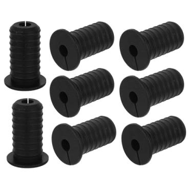 Imagem de 8 Arruelas de Borracha Cabos de 3/4" para Starlink, com Bucha Silicone Passagem Cabos em Furos Parede Antiderrapante para Proteção à Prova d'Água Fios Ethernet/TV (19mm Diâmetro, Preta)