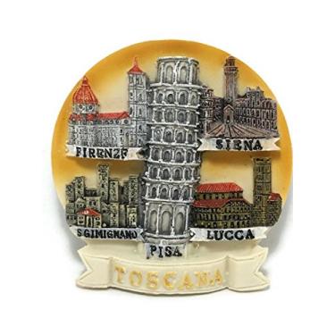 Imagem de Mr. _air_thai_Magnet_World Tuscany Toscana PISA Lucca Firenze Siena Torre Inclinada Itália Resina 3D Geladeira Imã Lembrança Presente Turístico FBA