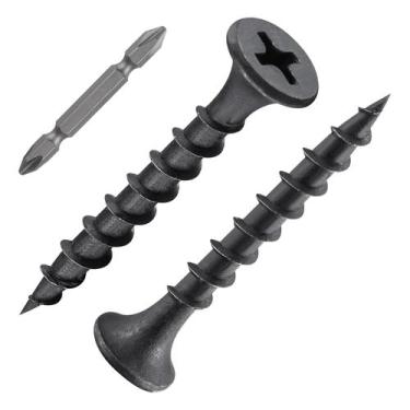 Imagem de Parafusos para drywall Wensilon 8X1 -1/2 Black Fastener 3040 unidades