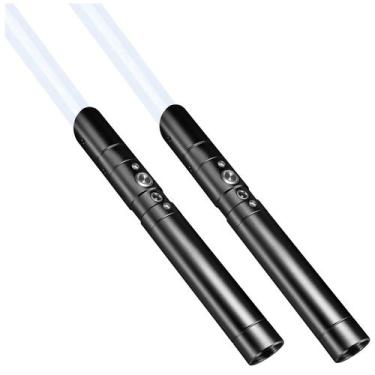 Imagem de Sabre de luz YOFOTHS, cabo de metal recarregável de 7 cores RGB, 70 cm