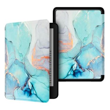 Imagem de Akacy Capa com padrão pintado para o novo Kindle paperwhite de 6 polegadas (5ª 6ª geração - edição 2012/2013/2015), capa protetora leve e-reader (13)