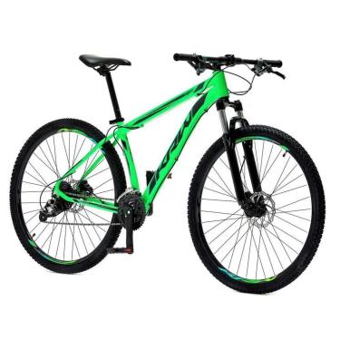 Imagem de Bicicleta Aro 29 KRW Alumínio 24 Vel Freio a Disco Hidráulico S11 - Cor Verde/Preto, Quadro 15.5