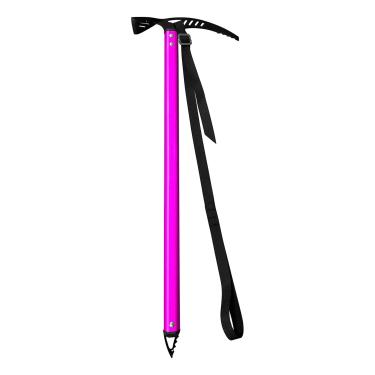 Imagem de Bobillow Picareta de caminhada para acampamento ao ar livre, machado de liga de alumínio, ferramenta de escalada de geleira, design leve, 70 cm (rosa)