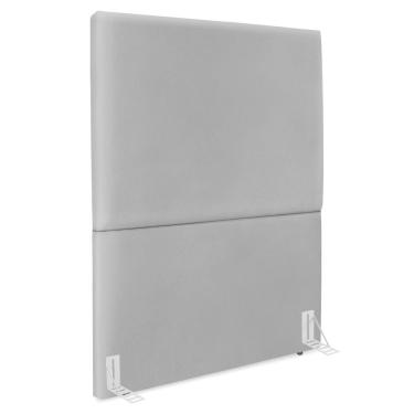 Imagem de Cabeceira Solteiro 90 Cm Com Frame Luna Corino Cinza Artte Cinza