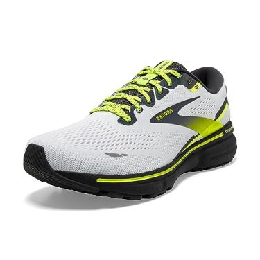 Imagem de Brooks Tênis de corrida masculino Ghost 15 Neutral, Branco/ébano/vida noturna, 40