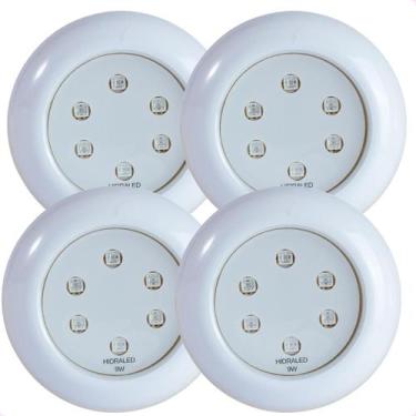 Imagem de Kit 4 Refletores Led 9w RGB ABS para Iluminação Piscina - Hidraled