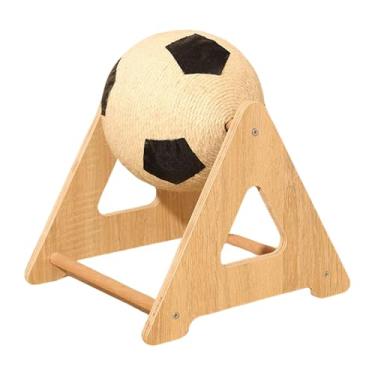 Imagem de Brinquedo arranhador de gatos – brinquedo interativo de madeira maciça para animais de estimação – jogo interativo reutilizável e resistente para gatinhos em casa, incentivando exercícios, mantendo-se