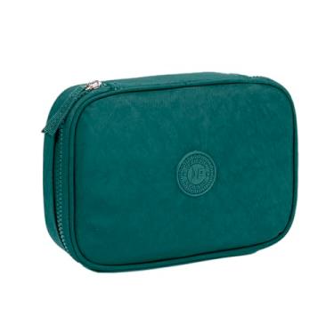 Imagem de Estojo Box Grande BakPak Unissex BP25E22 Quadrado Divisória (Verde)