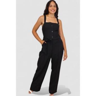 Imagem de Macacão Alfaiataria Longo Preto D Bell-Feminino