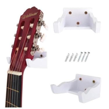 Imagem de Suporte de Violão Para Parede ou Móvel - LEAO3D, Branco
