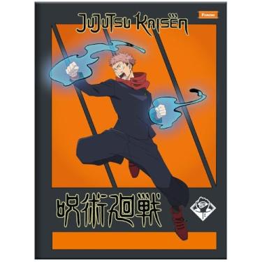 Imagem de Caderno Brochurão Universitário 200x275mm 80 Folhas Jujutsu Kaisen Itadori Foroni