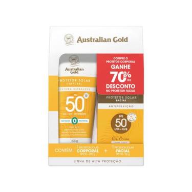 Imagem de Kit Protetor Solar Corporal FPS 50 e Facial FPS 50 Australian Gold Alt