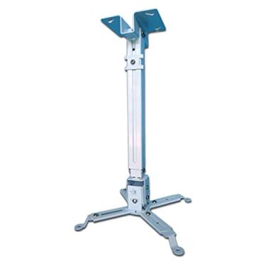 Imagem de uhyOHF Suporte de parede para projetor, suporte de parede, suporte para projetor, suporte de teto, adequado para câmera de 4 furos para reuniões em casa ou escritório, suporte de projetor (