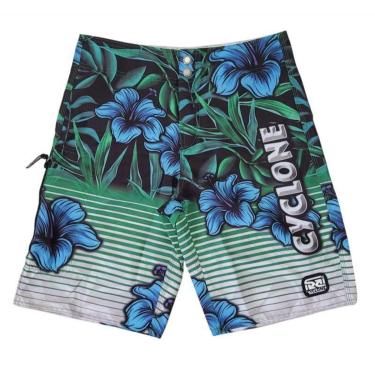 Imagem de Bermuda Cyclone Australia North Flowers Stripes Masculino Adulto Ref. 02012199-Masculino