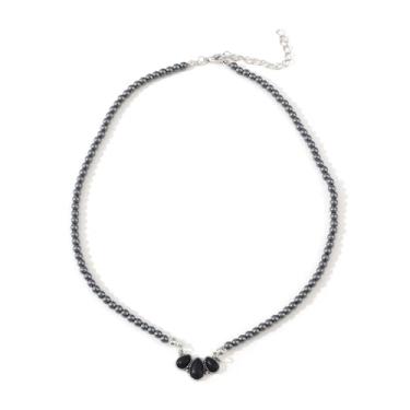 Imagem de coadipress Colar de pérolas Navajo, joia ocidental, para mulheres, boêmio, com miçangas, vintage, pingente turquesa, cowgirl, colar, Middle, Liga de aço Liga de aço Turquesa, Sem Pedra Preciosa