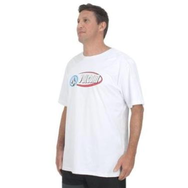 Imagem de Camiseta Extra Grande Volcom Eclipsed White-Unissex