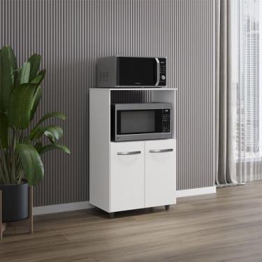 Imagem de Armário Balcão Multiuso para Cozinha Microondas e Forno Tais 02 Portas