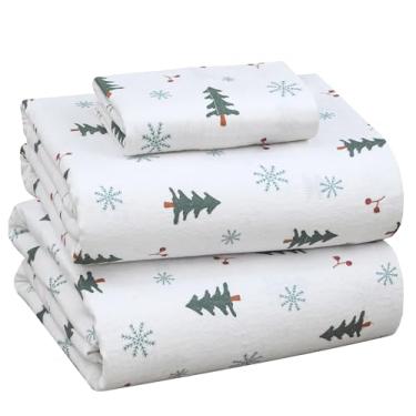 Imagem de Conjunto de lençóis de flanela Ruvanti com design floral, Floral Sprit, Twin XL