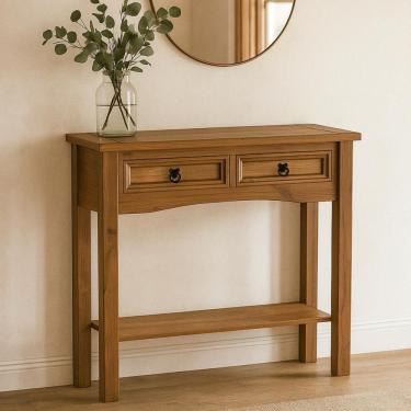 Imagem de Aparador 2 Gavetas Imperial Em Madeira Maciça Imbuia Fosco