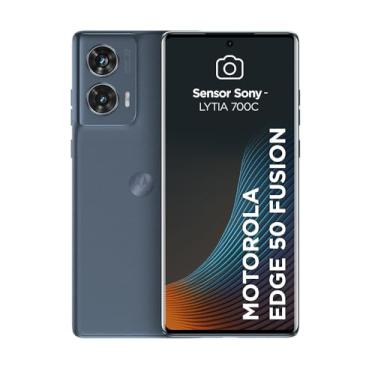 Imagem de Smartphone Motorola Edge 50 Fusion 5G - 256GB 8GB RAM + 8GB RAM Boost 50MP Sony AI Camera IP68 NFC Blue Teal (Recondicionado)