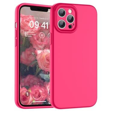 Imagem de SUPFINE Capa para iPhone 12 Pro Max, silicone líquido premium com forro de microfibra macio antiarranhões [proteção de câmera atualizada] Capa protetora fina à prova de choque para homens, mulheres e