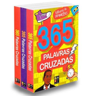 Imagem de Kit 365 Palavras Cruzadas - 3 Livros Novos - PE DA LETRA