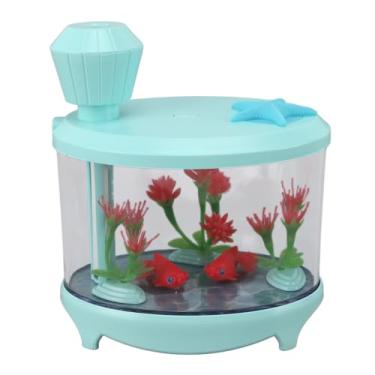 Imagem de GLOGLOW Eletrodomésticos Com Tecnologia de Ultra-som, Mini Umidificador de Mesa de Aromaterapia de 460ML para Carro, Escritório, Quarto, Umidificador Micro Paisagístico Alimentado por USB Nan (Verde)