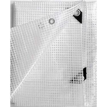 Imagem de 8' x 12' Clear Premium Heavy Duty -14 mil- Poly TARP, Nursery / Greenhouse/ Garden (Finish Size Approx. 7'6" x 11'6")