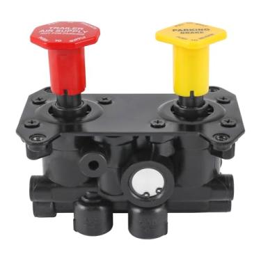 Imagem de RALBDX Válvula de controle de freio a ar 800519 MV-3 compatível com Volvo Ford Freightliner Kenworth Peterbilt Western Star Trucks Trailer # 800519 065186 107433 MV3 Trailer Válvula de freio de