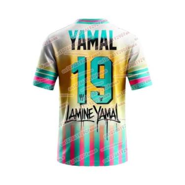 Imagem de Camiseta Esportiva Masculina Respirável Yamal Fashion Edição Comemorat