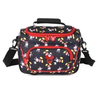 Imagem de Frasqueira Mickey Estampada Média em Tecido Unissex-Unissex