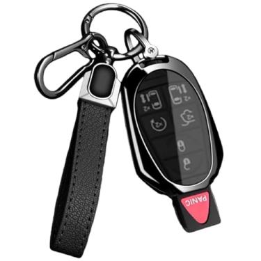 Imagem de Capa protetora para chave remota de carro, capa protetora, compatível com Dodge Durango/Magnum/Journey, compatível com Ram Challenger carregador(Style 2 Black)
