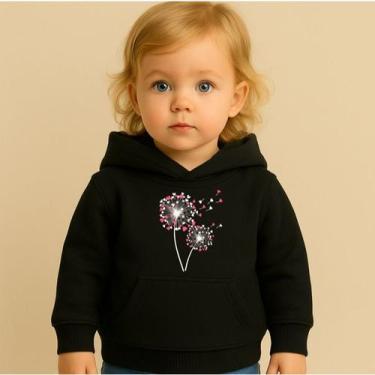 Imagem de Moletom Infantil Estampado Feminino Dandelions Fofo Familia Lazer Dia 